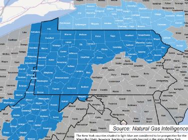 Peta Marcellus Shale di Amerika Serikat